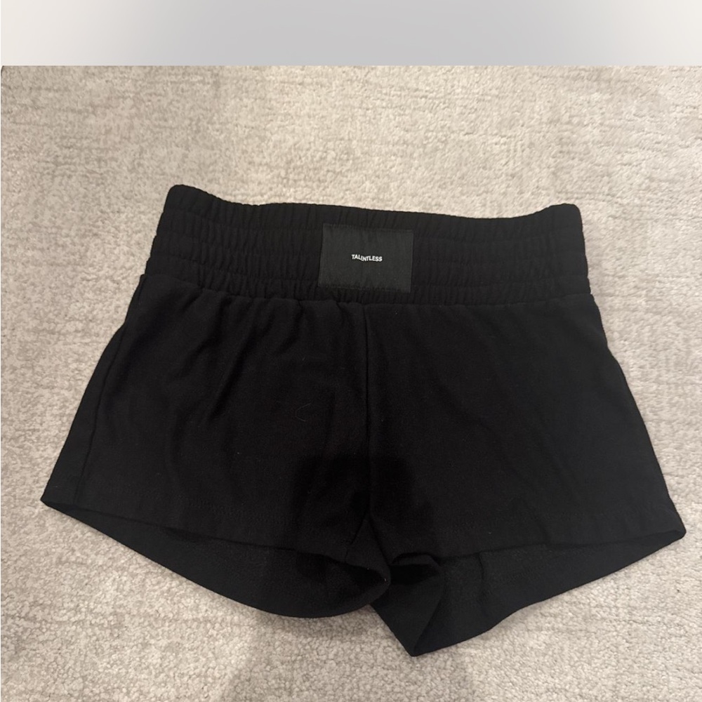 TNA Black Athletic Shorts with Elastic Waistband